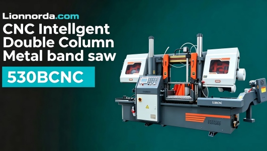 530mm Double Column CNC intelligent metal cutting  band saw machine