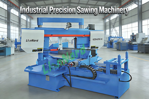 CNC Automatic rotary angle cutting metal band saw machine